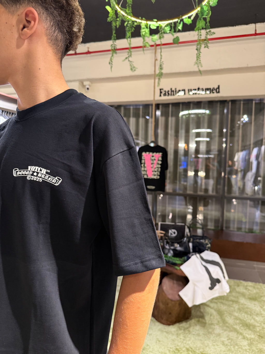 Black V Town Tee - votch