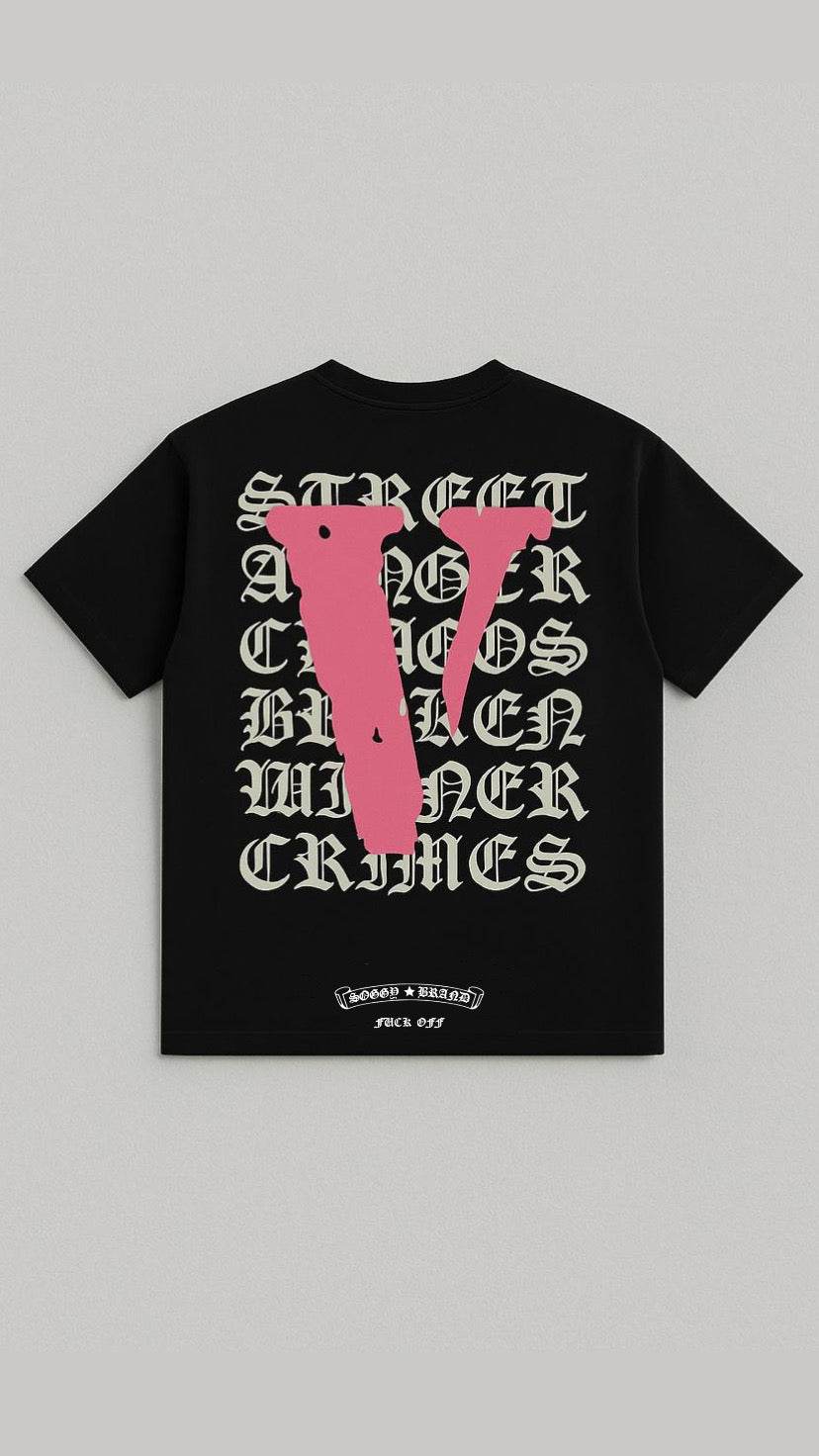Black V Town Tee - votch
